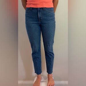 Madewell Women's Straight Leg Blue Jeans